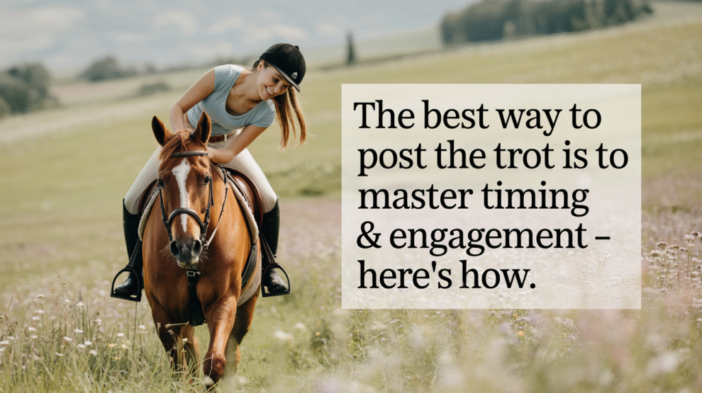 The Best Way to Post the Trot Is to Master Timing & Engagement - Here’s How