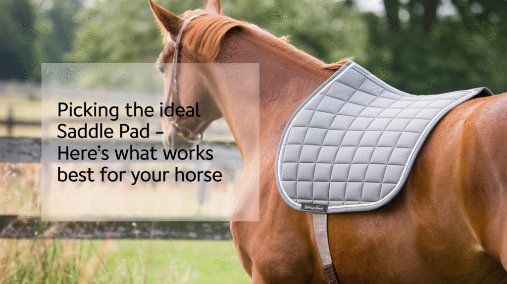 Picking the Ideal Saddle Pad - Here’s What Works Best for Your Horse